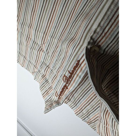 Men's Tommy Bahama Striped Long Sleeve Button Down Shirt, Size Large - Picture 5 of 6